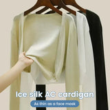 Linnen gebreide cardigan met knopen