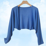 Linnen gebreide cardigan met knopen
