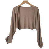 Linnen gebreide cardigan met knopen