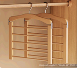 SpaceSaver - Houten multifunctionele broek- en kledinghanger