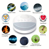Sleep Sound White Noise Machine - Rustgevende Geluiden voor Betere Slaap en Ontspanning