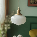 Retro Messing Lantaarn Hanglamp – Tijdloze Elegant met Vintage Charme