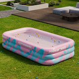 Vrolijk Opblaasbaar Zwembad voor de Tuin – Duurzaam PVC, Perfect voor Zomerse Feestjes en Familieplezier