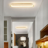 Minimalistisch Elliptische LED Plafondlamp Metaal/Acryl Zwart/Goud/Roségoud
