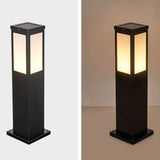 Moderne Vierkante LED-Paalverlichting – Waterdichte Buitentuinlamp