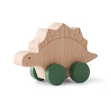 Houten dinosaurussen met wielen voor kinderen – 1 kopen, 1 gratis actie