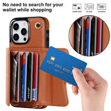 Lederen schoudertas met draagtas en lanyard voor de iPhone