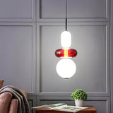 Moderne Hanglamp met Gekleurd Glas
