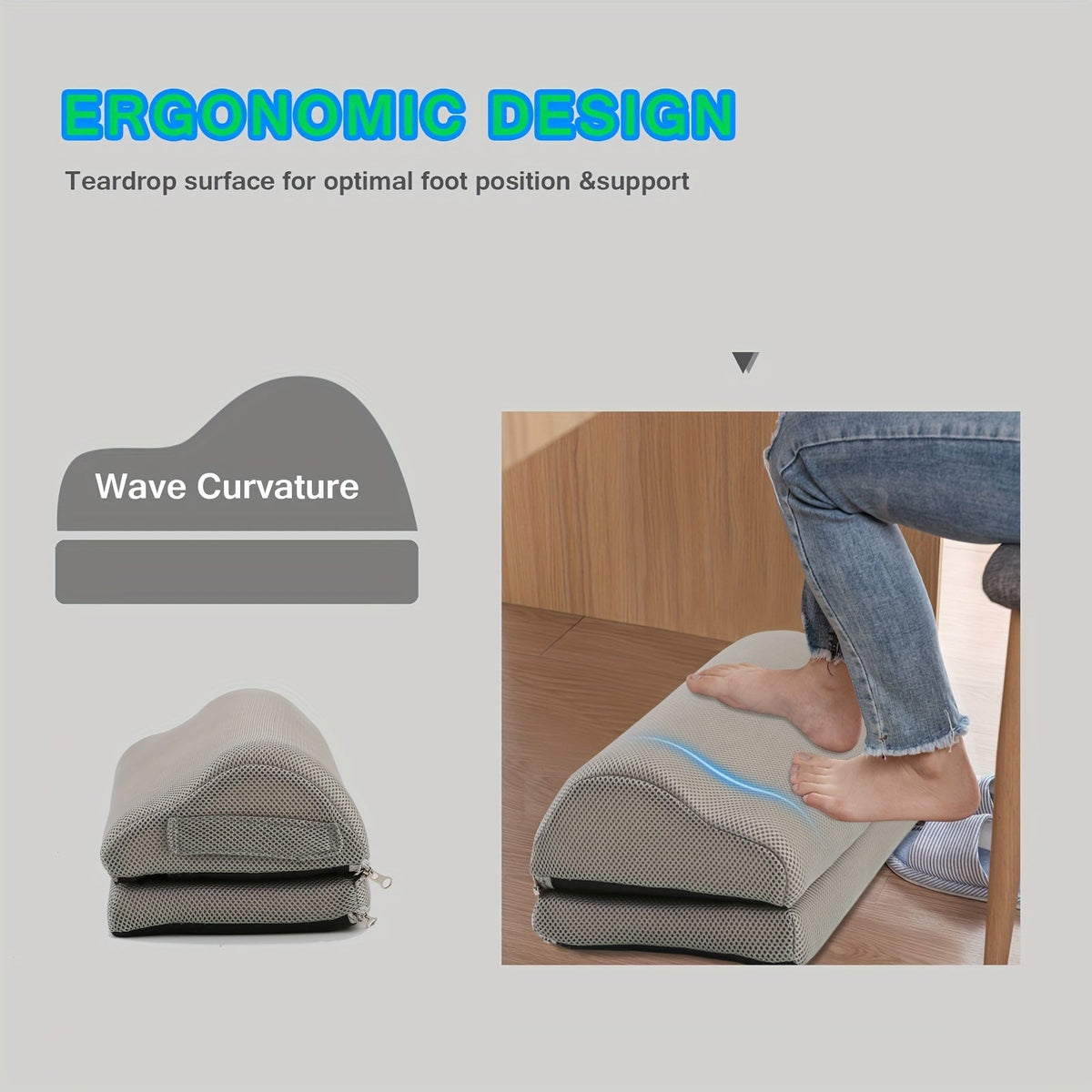 ErgoFoam Voetensteun – Ontspanning en Ondersteuning voor Elke Werkplek