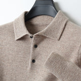 Meriwarm Longsleeve Polo | Herenkleding | Luxe polo van merinowol en kasjmier voor de winter