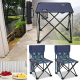Opvouwbare Tuinset met Tafel en Stoelen – Draagbaar voor Kamperen en BBQ