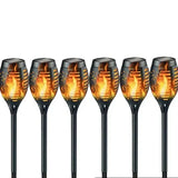 Zonnige flikkerende graspad decoratie-lampen
