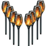 Zonnige flikkerende graspad decoratie-lampen