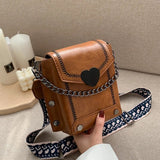 Retro Bag | Stijlvolle vierkante compacte schoudertas