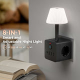 Slimme 8-in-1 Nachtlamp - Voor Slimme Oplossingen en Verlichting