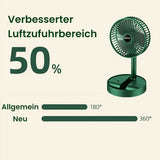 Opvouwbare stille elektrische desktop-USB-fan
