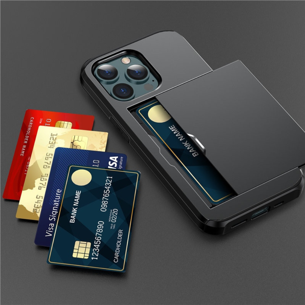 MobuLux | iPhone Portemonnee Hoesje | Luxe Telefoonhoes met Kaartvak en Bescherming