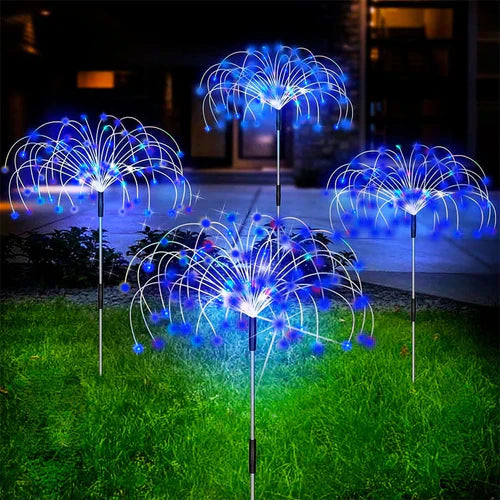 Waterdichte Solar Tuinlamp met Vuurwerkeffect – SparkGlow