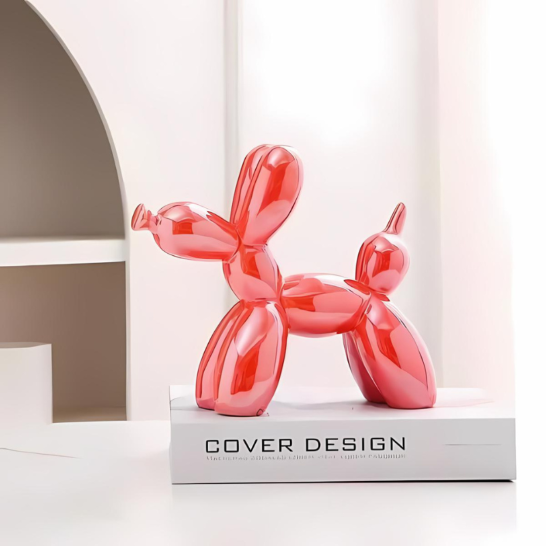 Keramiek Hondenbeeld | Ballonhond Design | Decoratief Kunstwerk | Speelse Eyecatcher | Hoogwaardig Materiaal | Woonkamer Slaapkamer Kantoor | Unieke Moderne Interieurdecoratie | Perfect Cadeau | Diverse Kleuren