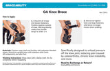 Osteoartritis Ontlastingskniebandage | Mediale en laterale OA-ondersteuning bij bot-op-bot artritis pijn