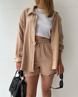 Trendy Katoenen Zomerset Dames – Faylin