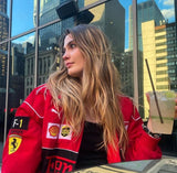 Mia | Vintage Ferrari racerjack in duurzame materialen