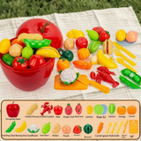Educatieve Snijset met Voedsel, Fruit en Groenten – Perfect voor Vroeg Leren en Rollenspel