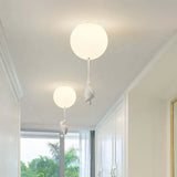 Kinderhanglamp | Beer en Ballon Design | CloudBear | Speels en Uniek Ontwerp | LED Verlichting | Hoogwaardig Kunststof en Metaal | Voor Kinderslaapkamers | 40 cm Diameter