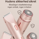 BlissEdge | Zachte haarverwijderingsscheermachine voor vrouwen met oplaadbaar en draagbaar ontwerp