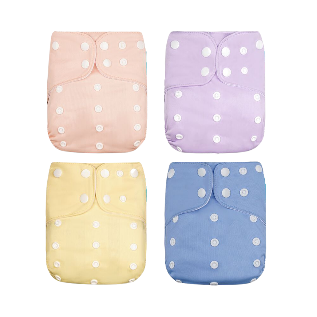 Herbruikbare & lekvrije stoffen luiers voor baby's – Eco-luierset