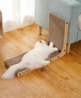 L-Vormige Interactieve Krabplank voor Katten – Slijtvast Houten Post voor het Slijpen van Klauwen en Training van Katten met Duurzame Materialen