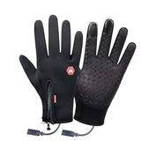 Verwarmde winterhandschoenen met touchscreen-bediening