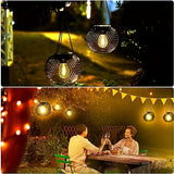 Houten Solar Tuinlantaarn – Ideaal voor Avondverlichting in de Tuin