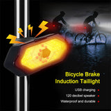 Waterdichte Nacht Fietsen LED Mountainbike Afstandsbediening Stuur Achterlicht