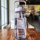 2L Motiverende Waterfles met Tijdmarkeringen – HydroMotivator