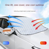 Universele Auto Voorruit Cover – Bescherming tegen Zon en Sneeuw
