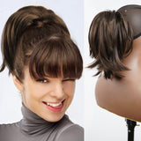ð¥°Synthetische Kralle Clip In Paardenstaart Haarextensions DIY Haarstuk Haar Bunð