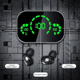 Soniq - UltraBass Draadloze Oordopjes – Sportieve In-Ear Koptelefoon met Oplaadcase