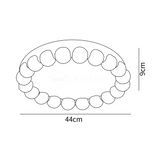 Molina LED Plafondlamp – Modern Design van Hars & Acryl met 3-Staps Dimming