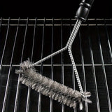 Y-Vormige BBQ Borstel met Lange Handgreep – RVS Reinigingsborstel voor Grondige Grillreiniging