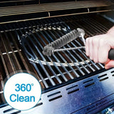Y-Vormige BBQ Borstel met Lange Handgreep – RVS Reinigingsborstel voor Grondige Grillreiniging