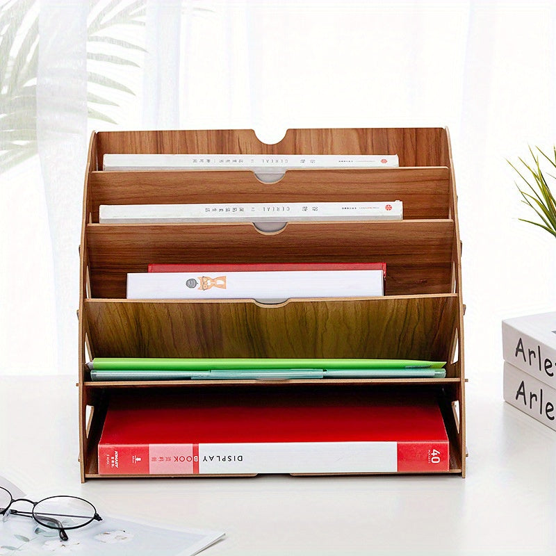 WoodFlow A4 Organizer – Stijlvolle Opslag voor Elk Bureau