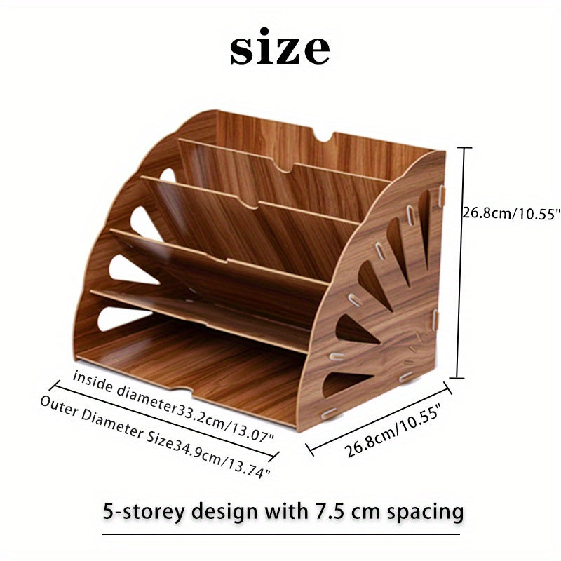 WoodFlow A4 Organizer – Stijlvolle Opslag voor Elk Bureau