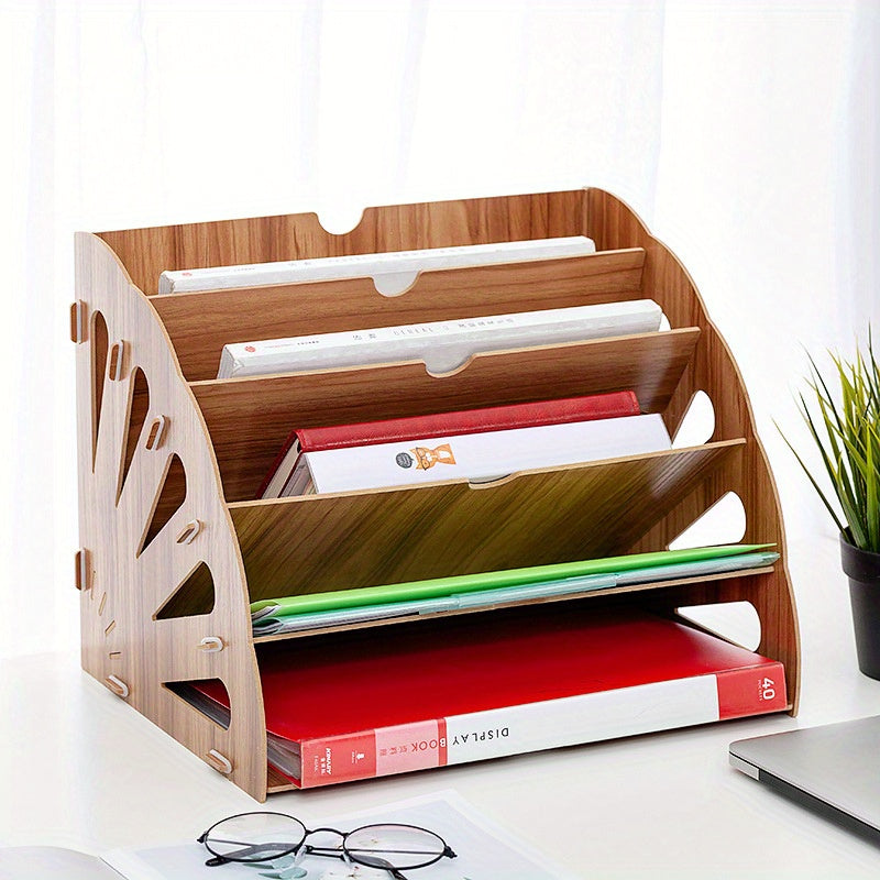WoodFlow A4 Organizer – Stijlvolle Opslag voor Elk Bureau