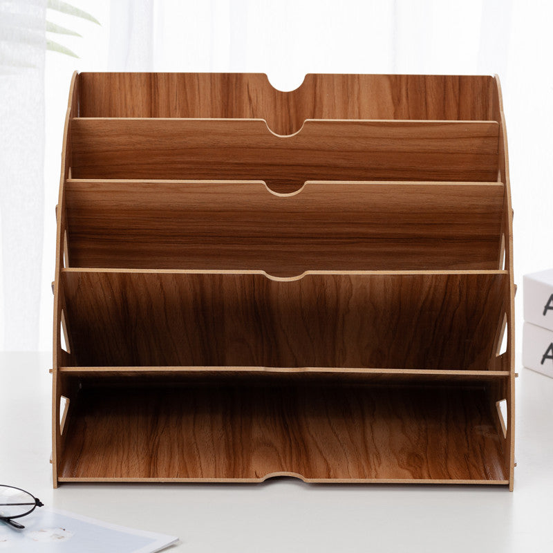 WoodFlow A4 Organizer – Stijlvolle Opslag voor Elk Bureau
