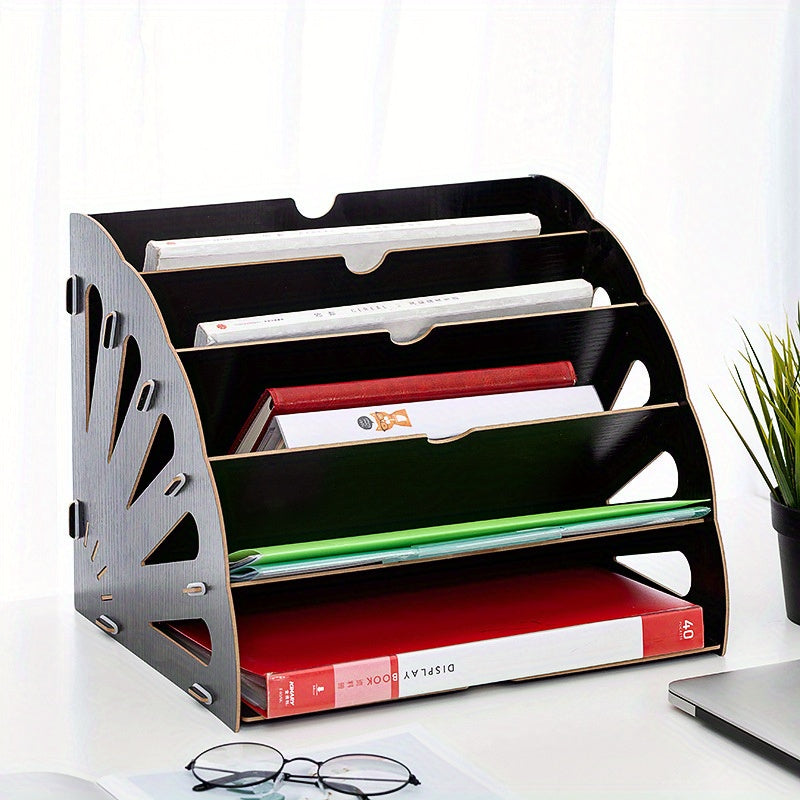 WoodFlow A4 Organizer – Stijlvolle Opslag voor Elk Bureau