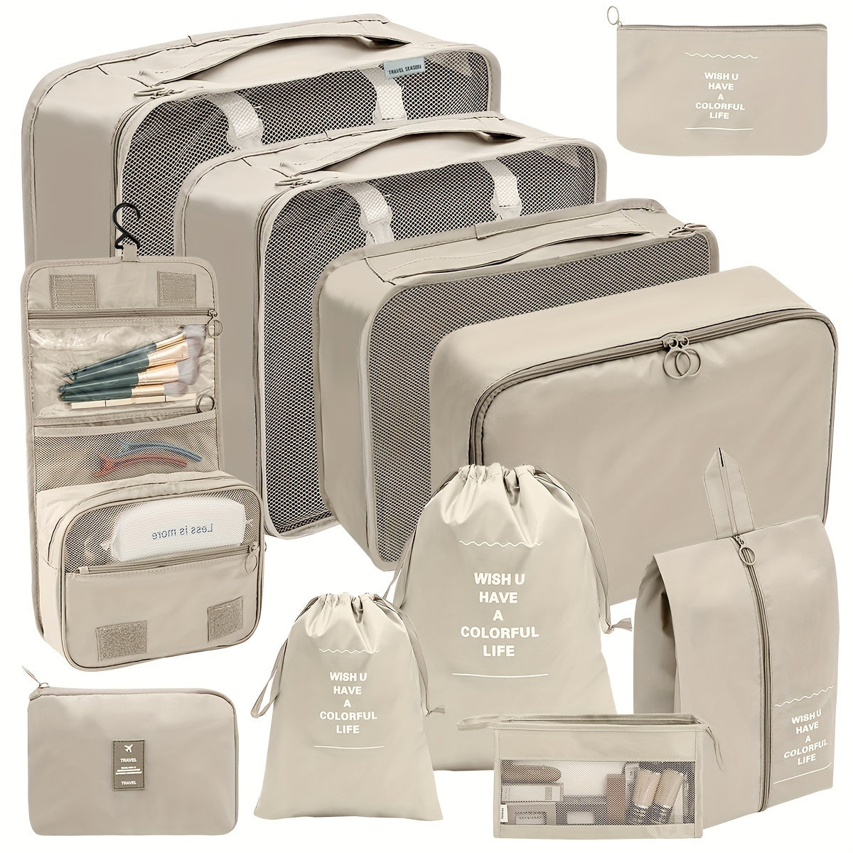 PackMate 11-delige Verpakkingskubus Set – Organiseer Je Bagage