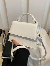Mini Vierkante Flip Handtas | Crossbodytas | Casual tas met effen kleur voor dames