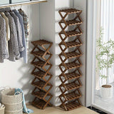 Functioneel Bamboe Schoenenrek – Compact en Flexibel voor Kleine Ruimtes