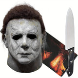 Halloween-griezelmasker met messen set - realistische kostuums voor volwassenen